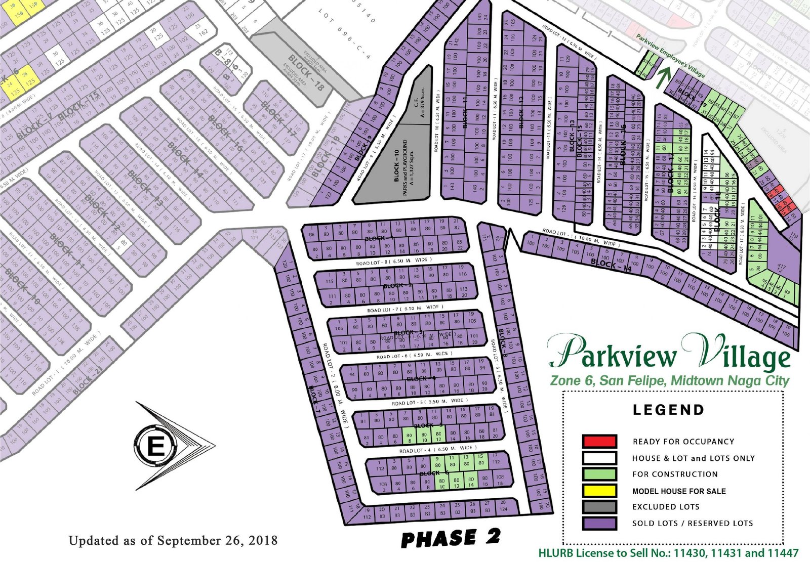 parkview village phase 2 sitemap
